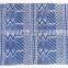 Indian Handmade Blue Indigo Dyed Hand Block Print Cotton Kilim Rug Carpet Area Rug Home Rug 4x6 Ft