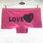 (MOQ 12pcs) Yun Meng Ni Sexy Underwear Love Heart Printed Women's Boyshorts Cotton Women Boxer Lingerie