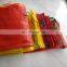 Red PE raschel mesh bag vegetables onion potato bags