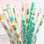 Biodegradable Paper Straws with pattern