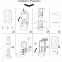 Wall mounted hand sanitizer dispenser/non contact gel soap dispenser /1000ml