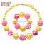 Princess Girl Necklace bracelet Set Candy Color bubble beads Kids Sweet Necklace Gift