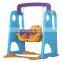 Small funny kids plastic swings slide