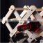 Custom unpainted handmade wine holder solid wooden holder for wine