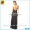 2016 NEW evening dress western party dress lady sexy deep V -halter formal dress