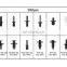 Assortment of 350pcs Car Body Plastic Push Pin Rivet Fastener Trim Moulding Clip