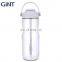 22 oz Sports Water Bottle with Motivational Time Marker to Drink,Reusable BPA Free Tritan Bottle with Filter for Gym and Outdoor