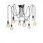 Decorative Muti-heads Spider Pendant Light E27 Bar Restaurant Chandelier