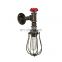 American industrial retro creative iron water pipe led wall lamps for decoration