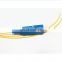 support customization sc sm G652D G657A 0.9 sc fiber optic pigtail white yellow fiber optic cable pigtail