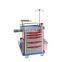 High quality ABS emergency trolley emergency cart for hospital