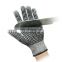 HPPE Cut Resistant Gloves with black Nitrile Dots on Palm reusable super nitrile with good grip dotted gloves safety work gloves