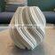White 3D Print Unique Design Scandinavian Minimalist Decor Modern Ceramic Vase
