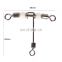 Stainless Steel and brass fishing cross-line rolling swivel