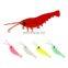 Factory Price Fishing Lure wholesale plastic soft Shrimp 3.5CM  50pcs/bag  soft bait Luminous Lures Fishing