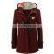 Wholesale custom ladies plus size casual blouse crop horn buckle zipper cardigan outer DIY guillotine bear hoodie S-5XL