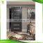 tempered glass vision wood sliding glass panel barn doors design
