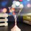 New Arrival Design LED Light Up Flashing Plastic Martini Cocktail Glasses