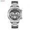 LONGBO 80736 Original Men's Gold Watch Stainless Steel Strap Fashion Quartz Date Showed Men Wrist Watch