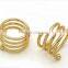 Wholesale Napkin Rings Wire Round Metal Silver Gold Rose Gold Decoration Napkin Buckle For Wedding