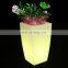 garden led illuminate flower pot/Decorative battery 16 colors changing led planter flower vase bonsai smart pots & planters