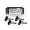 Solar power wireless display internal TPMS for cars 4wds vans with internal tire pressure monitoring system