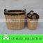 Set of 3 Oval Water Hyacinth Woven Laundry Basket With Handle