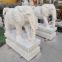Sunset red stone carving elephant auspicious elephant stone carving door decoration stone carving animal carving manufacturer