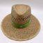 Summer Vintage Lafite Handwoven Jazz Straw Hat British Versatile Top Hat