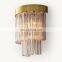 American Living Room Lighting Fixtures Crystal Cielo Round Chandeliers Glass Tube Pendant Lights Staircase Chandelier