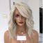 Short Bob 13x4 Platinum Blonde Lace Front Human Hair Wigs 180% Brazilian Hair Glueless Hd Transparent Natural Wave For Women