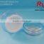 15/30/50g round light blue acrylic facial cream jars with silver circle, empty double layers acrylic cream container