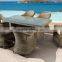 Malaysia quality dining set wicker dining table set outdoor patio table