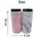 Custom Soft Insulated Collapsible Neoprene Can Holder Cooler Coozy 500ml Beer Coozies for Skinny Cans