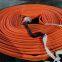 Agricultural drag hose with high conveying efficiency, simple assembly, polyurethane flat hose