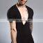 Deep V Neck Men Tshirt
