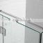 Foshan manufacture L shape hinge open frameless glass shower room 2015
