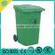 120L Garbage Can with Wheels/Outdoor Recycling Garbage Bin