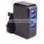 5v 4a 4 usb ports mobile phone charger with changeable plugs