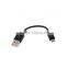 10CM USB 2.0 A to Micro B Data Sync Charge Cable Cord For Cellphone for PC for Laptop