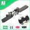 Non-slip rubber pad plastic slat conveyor chain