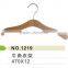 Wooden hanger with metal hook