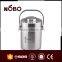 stainless steel compartments with food container