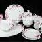 melamine 47 pcs decal new bone china dinnerware set