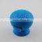 Mushroom Mini Handfree Stereo Silicon Bluetooth Speaker with Suction Cup