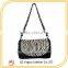 new design lady elegant zebra stripe cross body bag 2014