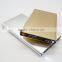 Portable metal slim mobile power bank with flashlight 4300mAh