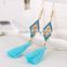 Jeweled Trendy Color Stock Tassel Earring