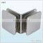 Solid Brass Radius Corner One Screw Hole Glass Clip