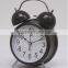 5" twin bell alarm clock, quartz analog table alarm clock, desk alarm clock